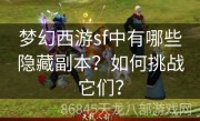 梦幻西游sf中有哪些隐藏副本？如何挑战它们？