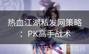 热血江湖私发网策略：PK高手战术