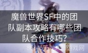 魔兽世界SF中的团队副本攻略有哪些团队合作技巧？